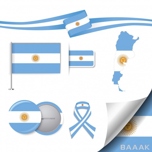 ست-پرچم،-نشان-و-نقشه-با-تم-کشوور-آرژانتین_787542561