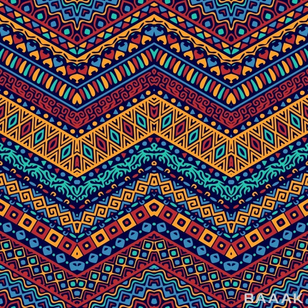 پترن-مدرن-و-خلاقانه-Full-color-pattern-with-ethnic-ornaments_985144214