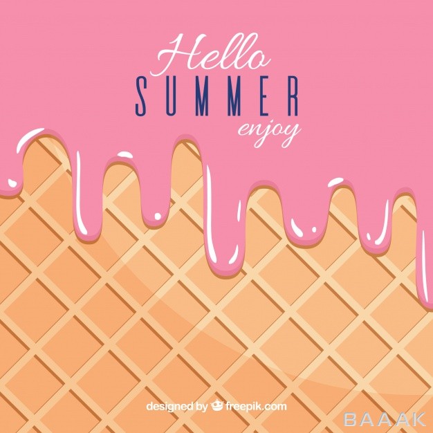 پس-زمینه-فوق-العاده-Summer-background-with-delicious-melted-strawberry-ice-cream_876688129