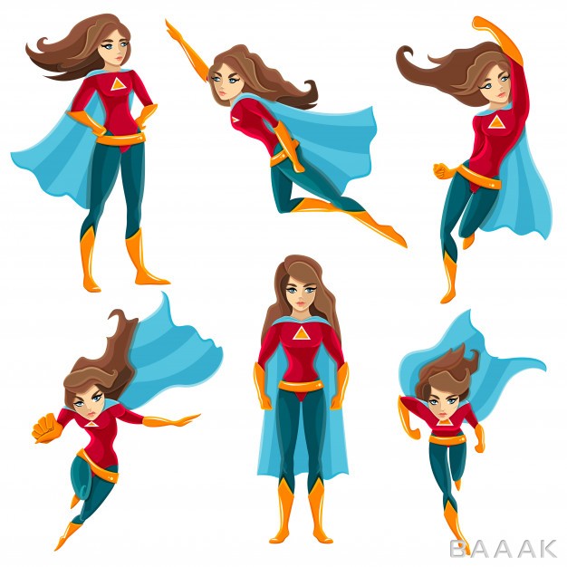آیکون-زیبا-و-جذاب-Superwoman-actions-icon-set_520469634