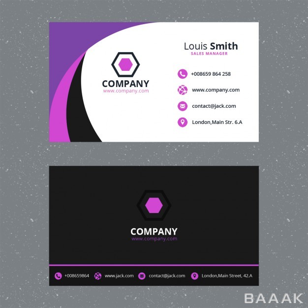 کارت-ویزیت-پرکاربرد-Purple-business-card-template_928834