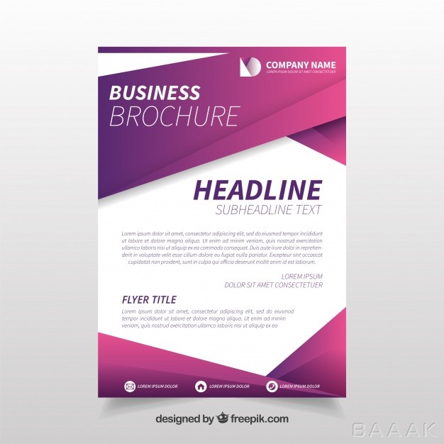 تراکت-فوق-العاده-Purple-geometric-business-flyer-template_217372291