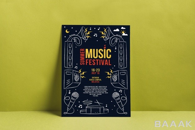 موکاپ-زیبا-Music-festival-poster-mockup_516659235