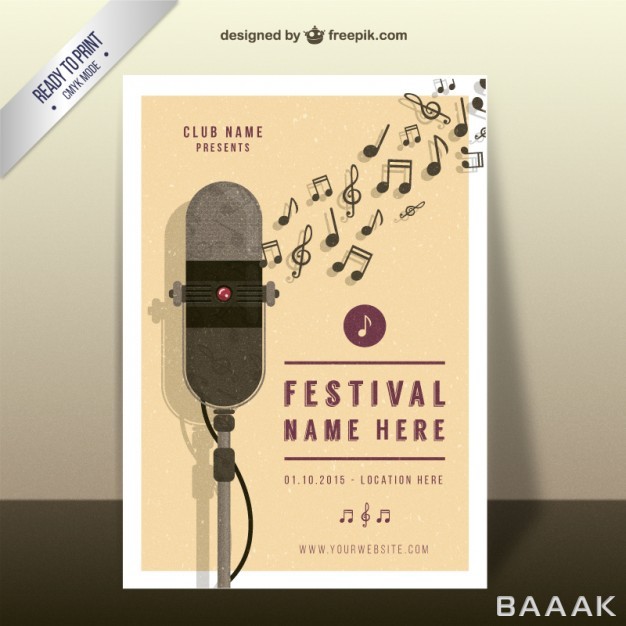 پوستر-مدرن-و-خلاقانه-Music-festival-poster_499464691