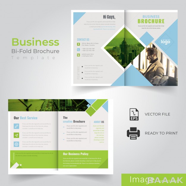 بروشور-مدرن-Business-bi-fold-brochure_2949083