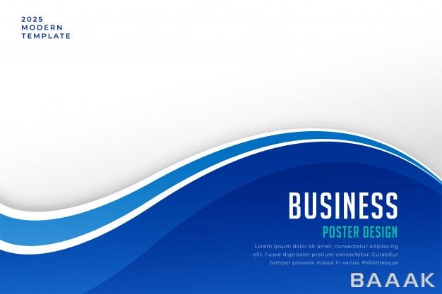 بروشور-فوق-العاده-Business-brochure-presentation-template-blue-wave-style_353666050