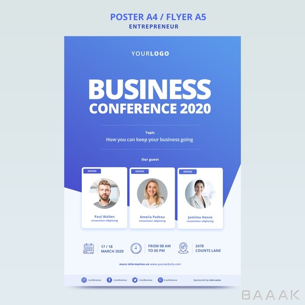 پوستر-زیبا-و-خاص-Business-conference-with-template-poster_171502641