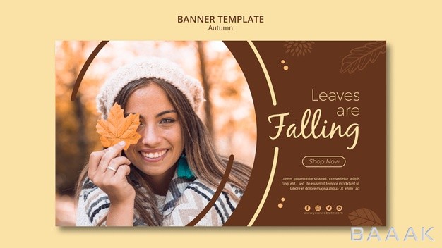 بنر-مدرن-و-جذاب-Autumn-banner-template-leaves-are-falling_146447072