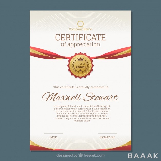 قالب-سرتیفیکیت-زیبا-و-جذاب-Luxury-certificate-with-gold-red-details_337916574