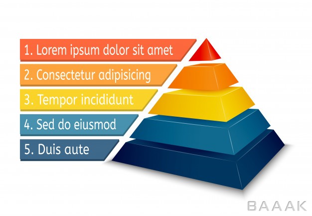 اینفوگرافیک-خاص-و-مدرن-Pyramid-chart-infographics_1534305