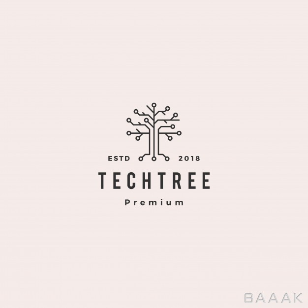 لوگو-خاص-Tech-tree-electrical-circuit-digital-logo-vector-icon_4326843