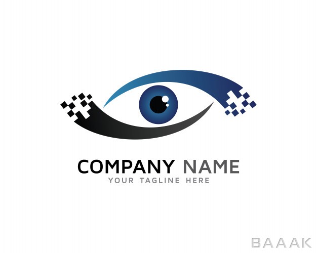 لوگو-خلاقانه-Digital-eye-logo-design_1322874