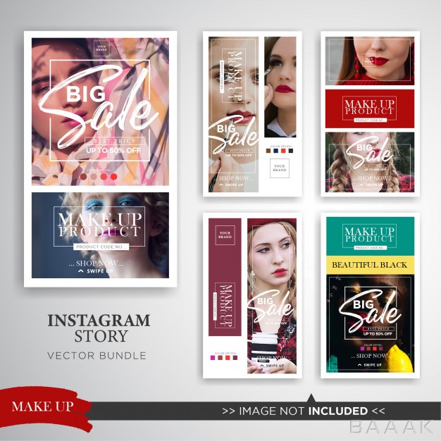 اینستاگرام-مدرن-و-خلاقانه-Elegant-make-up-product-sale-instagram-stories-set_998719522
