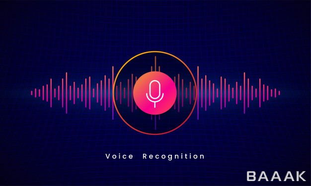 آیکون-جذاب-Voice-recognition-ai-personal-assistant-modern-technology-visual-concept-vector-illustration-design-microphone-button-icon-digital-sound-wave-audio-spectrum-line_873490563