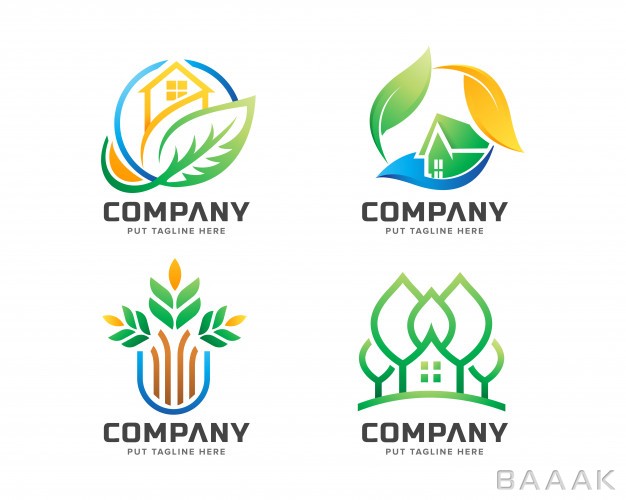 لوگو-خلاقانه-Creative-green-house-logo-lanscape-business-company_5360760