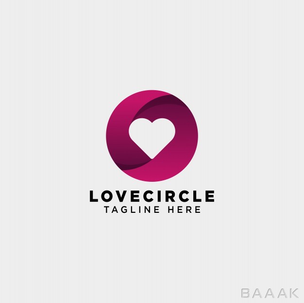 لوگو-پرکاربرد-Dating-love-circle-gradient-logo-vector-icon-isolated_4120562