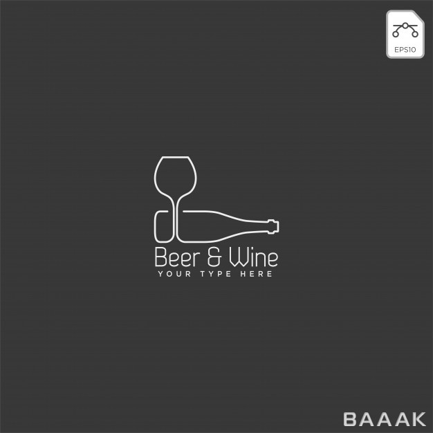 لوگو-زیبا-و-خاص-Beer-glass-bottle-creative-logo-template-icon-element_3795242