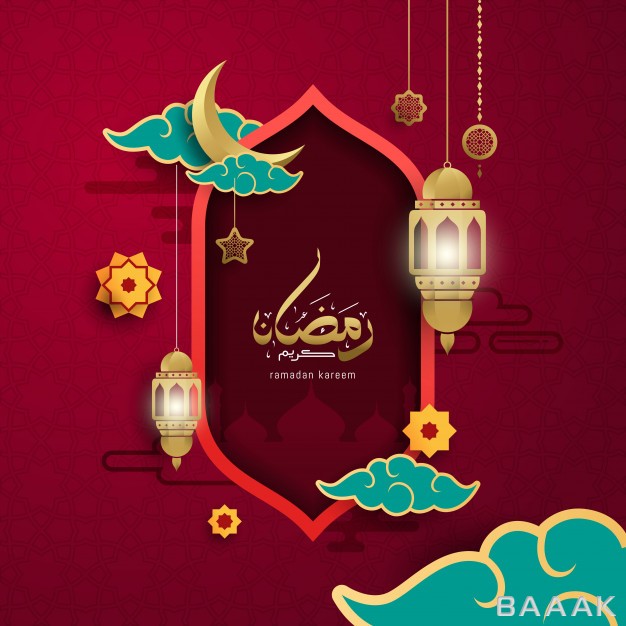رمضان-زیبا-Ramadan-kareem-islamic-greeting-card_617738024