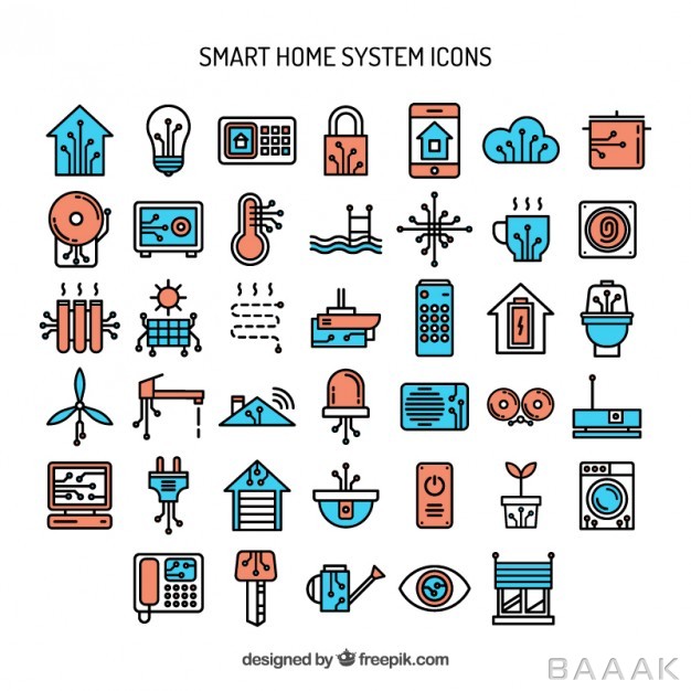 آیکون-خاص-و-خلاقانه-Hand-drawn-smart-home-system-icons_428898999