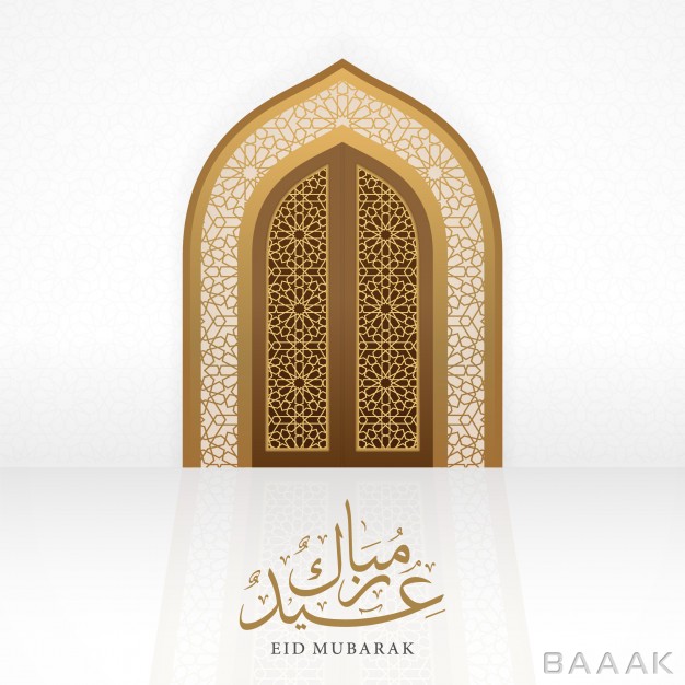 پس-زمینه-خاص-Eid-mubarak-islamic-background-with-realistic-arabic-door_737295434