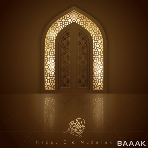 پس-زمینه-پرکاربرد-Eid-mubarak-islamic-design-mosque-door-greeting-background_726128654