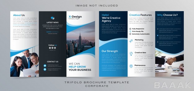 بروشور-زیبا-Corporate-trifold-brochure-design_5764476