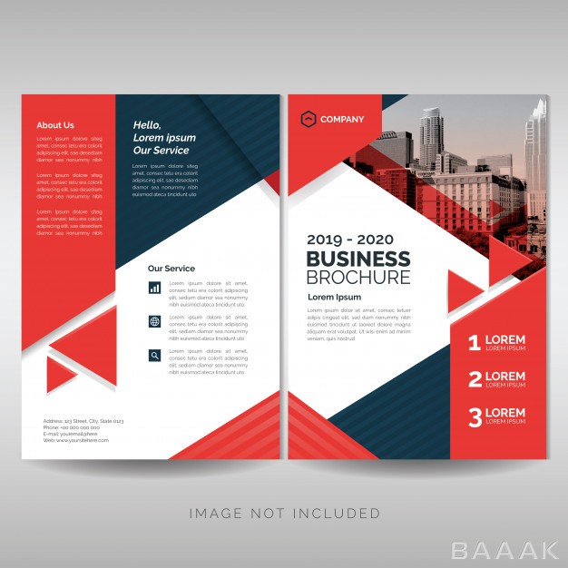 بروشور-مدرن-Business-brochure-cover-layout-template-with-red-triangles_4121386