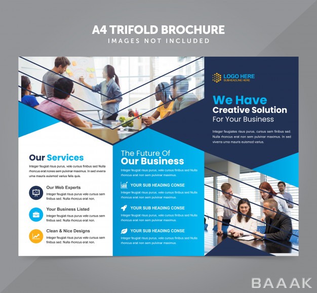 بروشور-مدرن-Business-multipurpose-a4-trifold-brochure-vector-template_3431247