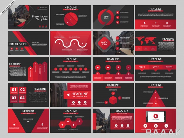 اینفوگرافیک-جذاب-و-مدرن-Red-bundle-presentaion-infographic-templates_2603122