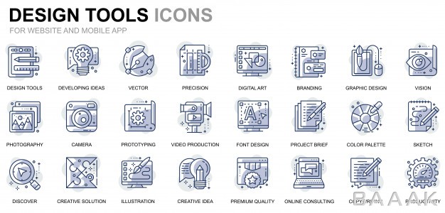 آیکون-مدرن-و-جذاب-Simple-set-design-tools-line-icons-website-mobile-apps_524257810