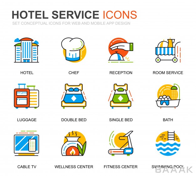 آیکون-جذاب-Simple-set-hotel-services-line-icons-website_183599782