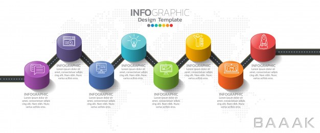 اینفوگرافیک-خاص-و-خلاقانه-Infographics-business-concept-with-icons-options-steps_3925201
