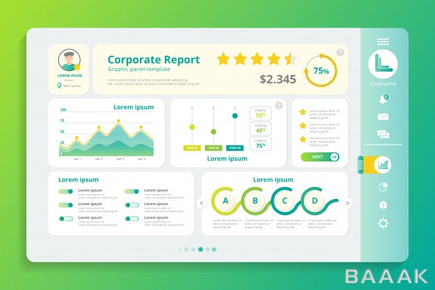 اینفوگرافیک-مدرن-Corporate-report-infographic-panel-template_953128309