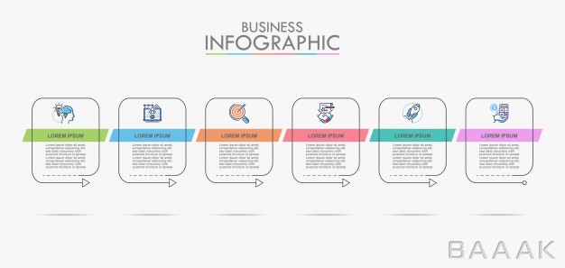 اینفوگرافیک-جذاب-و-مدرن-Presentation-business-infographic-template_3826610