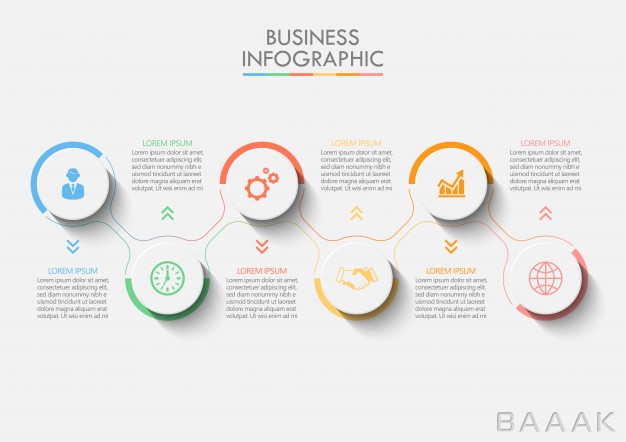 اینفوگرافیک-جذاب-Presentation-business-infographic-template_4040631