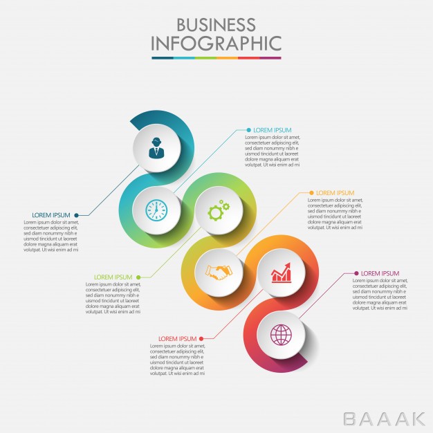 اینفوگرافیک-زیبا-Presentation-business-infographic-template_4040672