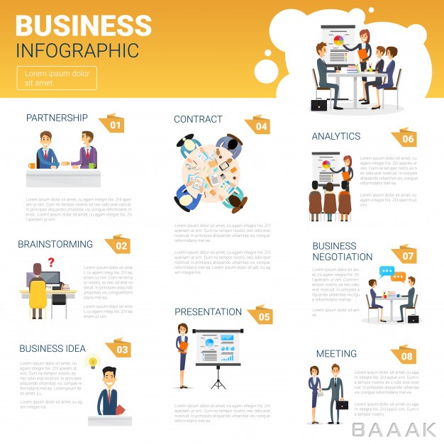 اینفوگرافیک-جذاب-Business-infographics-set_2468046
