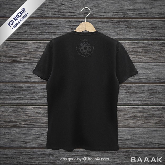 موکاپ-خاص-و-مدرن-Black-t-shirt-back-mockup_812071254