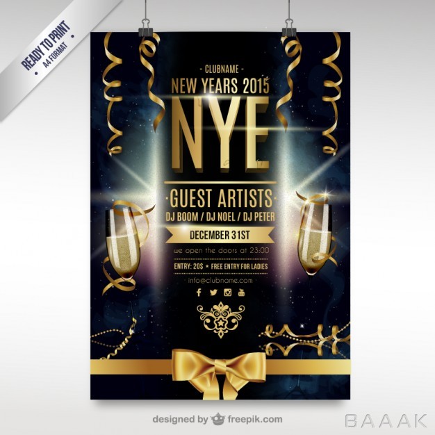 تراکت-خلاقانه-Cmyk-new-year-party-flyer_156386626