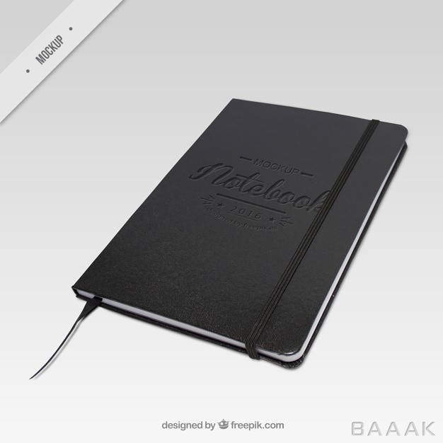 موکاپ-مدرن-Elegant-dark-notebook-mockup_537998110