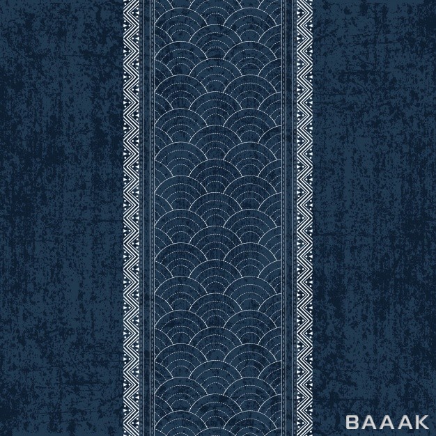 پترن-خاص-و-خلاقانه-Sashiko-indigo-dye-pattern-with-traditional-white-japanese-embroidery_347680718