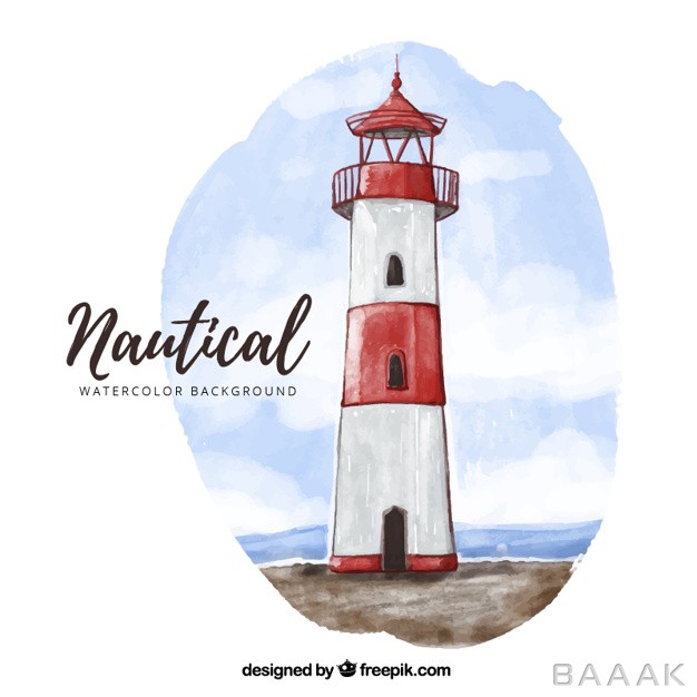پس-زمینه-خاص-Watercolor-background-with-fantastic-lighthouse_446384537