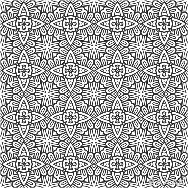پترن-جذاب-و-تزیینی-گلدار-با-اشکال-هندسی-مثلثی_976313354