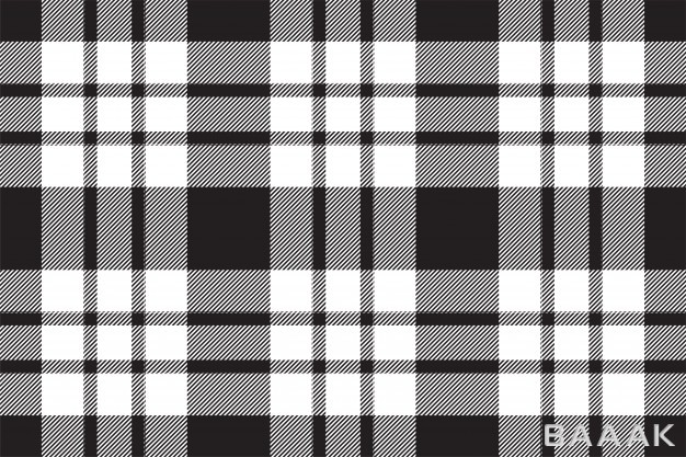 طرح-الگوی-مربعی-شکل-و-یکپارچه-شطرنجی(چهار-خانه)-سیاه-سفید-پارچه-ای-با-استایل-تارتان_707320958