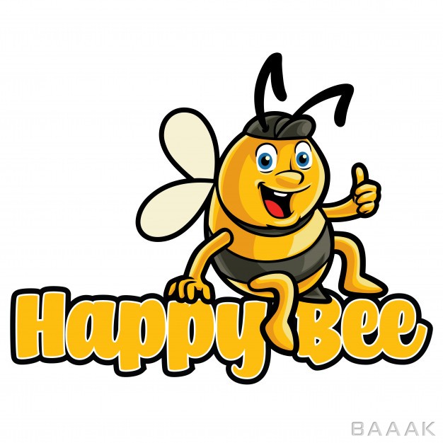 لوگوی-جذاب-و-زرد-رنگ-به-همراه-زنبور-عسل-کارتونی_439657523
