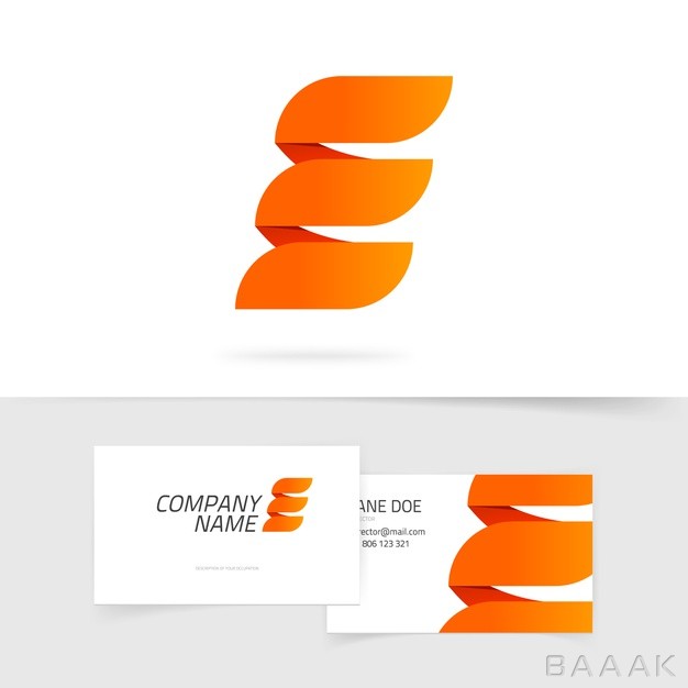 لوگو-جذاب-و-نارنجی-از-حرف-E-به-همراه-کارت-ویزیت-خلاقانه_427889713
