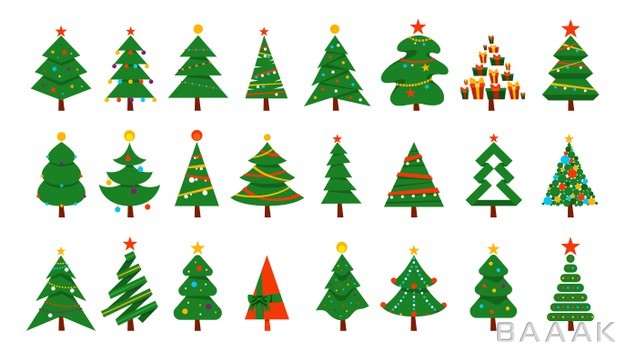 ست-وکتوری-زیبا-از-درخت-های-کریسمس-با-طراحی-متفاوت_947606315