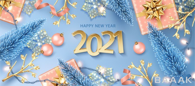 بنر-تبریک-سال-نو-۲۰۲۱-با-دیزاین-اعداد-طلایی-و-تزئینات-جذاب_226084956