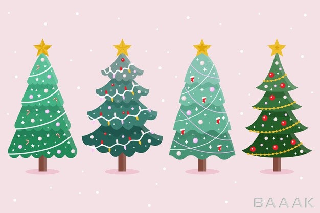 کالکشن-درخت-کریسمس-با-دیزاین-های-مختلف_552248073