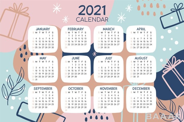 تقویم-سال-جدید-۲۰۲۱-به-صورت-نمایش-ماه-های-جدا_199281002